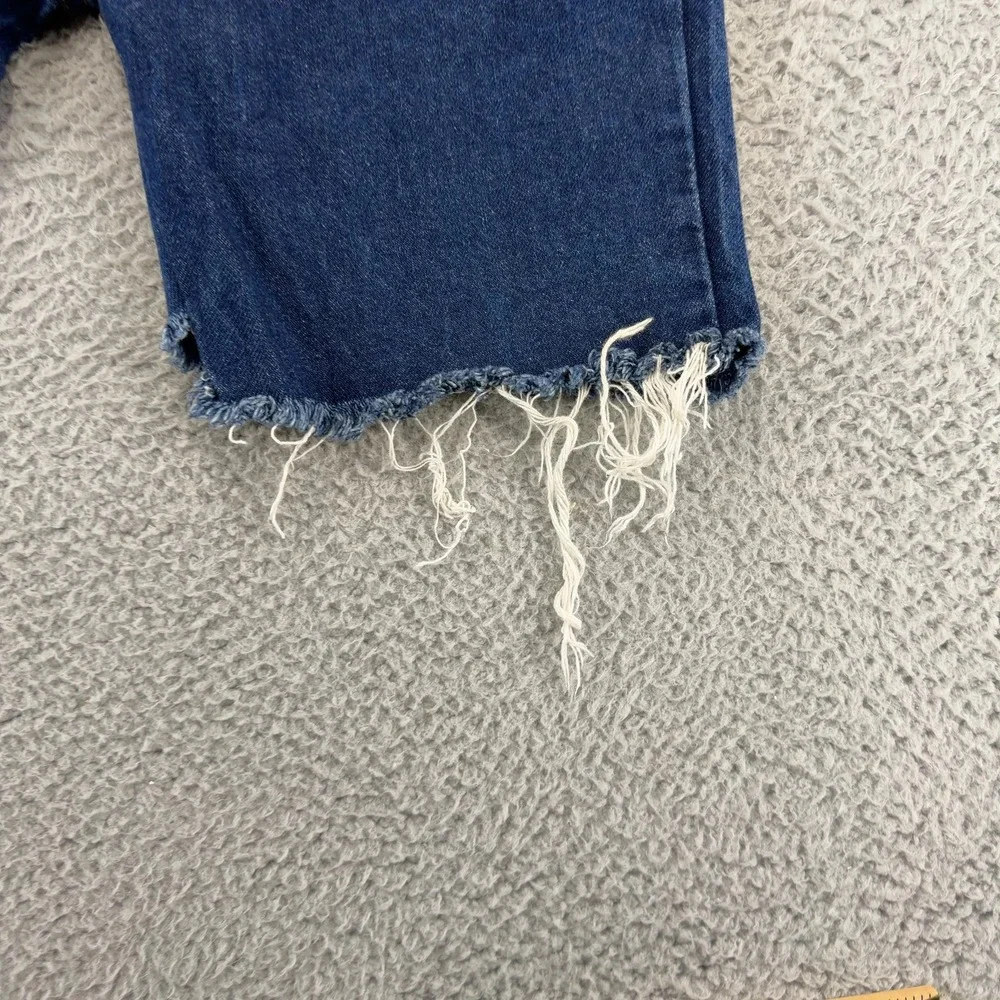 Vintage Levi's 509 Orange Tab Cut Off Denim Shorts Mens 36 USA Made Frayed Hem